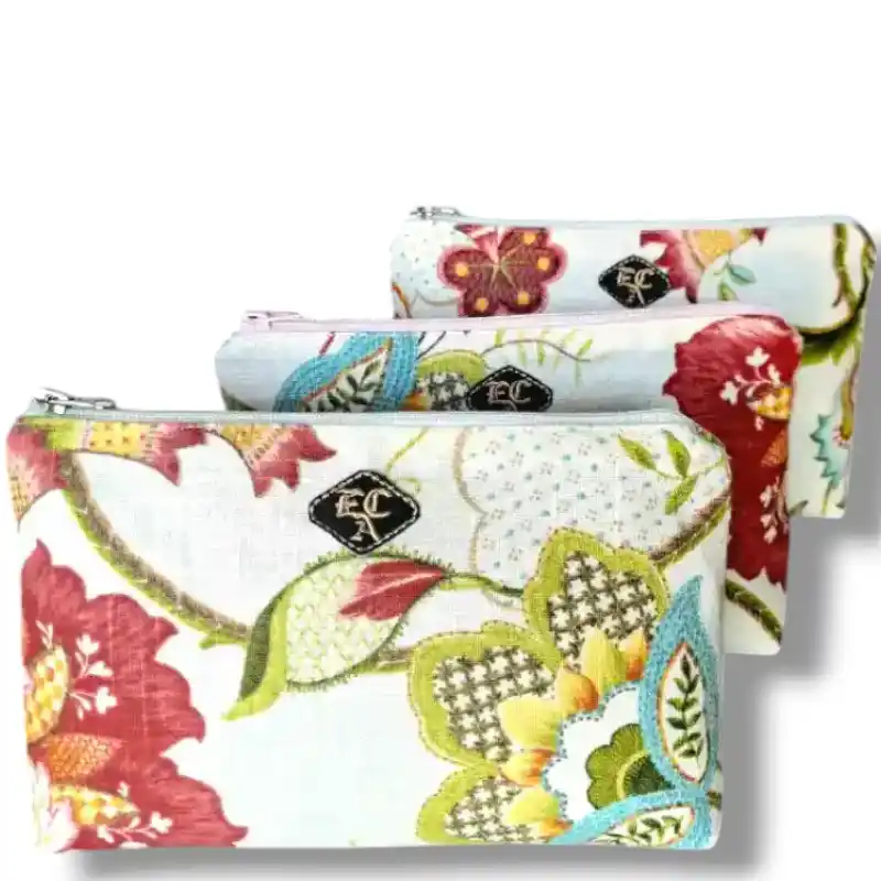 pochette eco sostenibile con tessuto riutilizzato